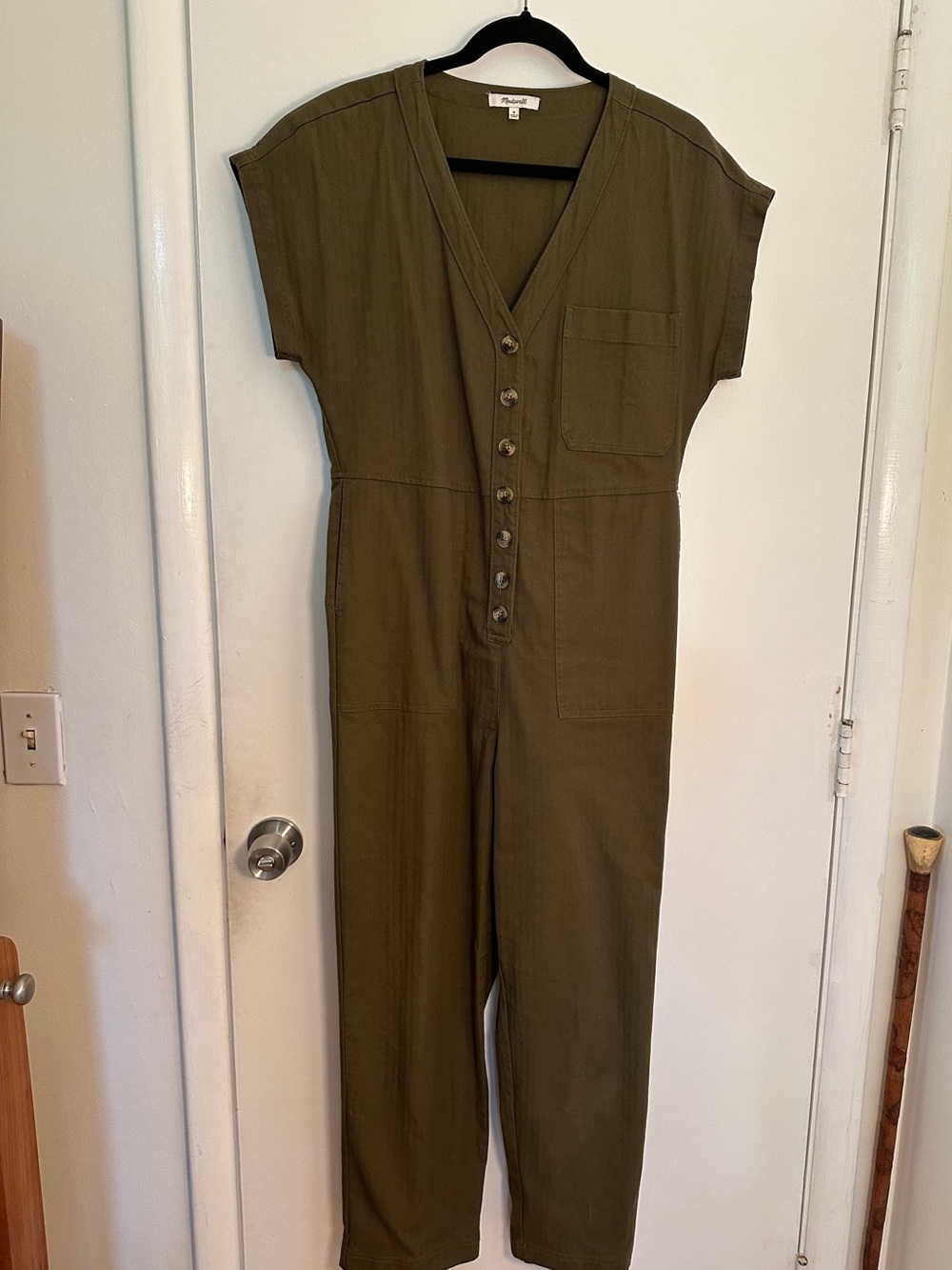 Madewell Olive Green Utility Jumpsuit